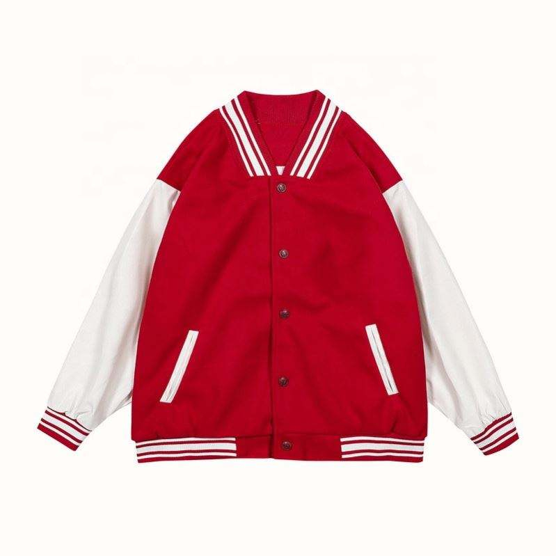 Oem Manufacturer Custom Men's Robot Patterned Towel Embroidered Loose Baseball Jacket