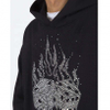 OEM Manufacturer Custom Mens Cotton Streetwear Oversized Drop Shoulder Rhinestone Hoodies