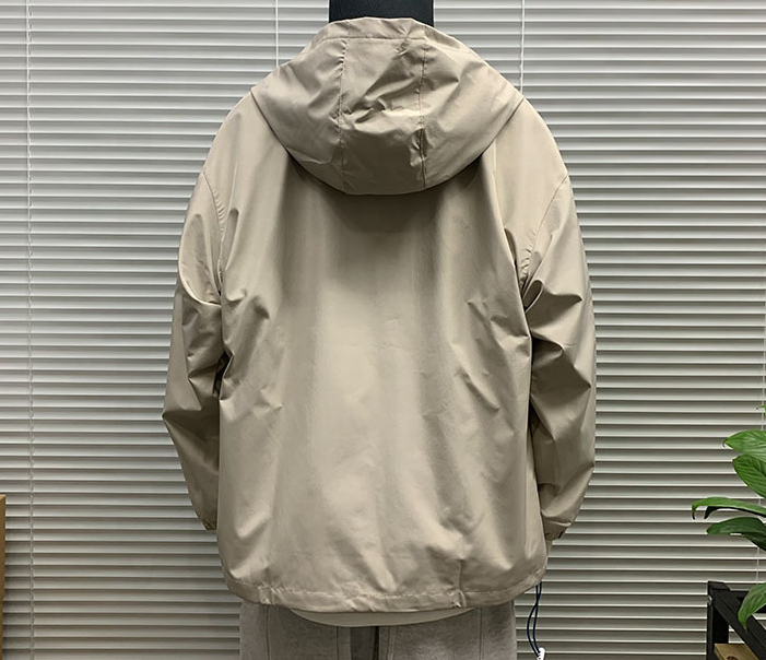 Oem Manufacturer Customized Solid Polyester Pocket Men's Coat Casual Loose Plus Size Jacket