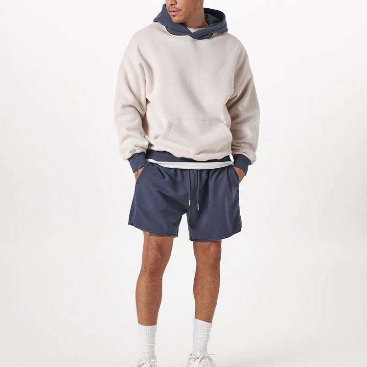 OEM Manufacturer Custom Men's Coats Hot Selling Long Sleeve Pullover Sweatshirts Fashion Blank Oversized Patchwork Hoodies For