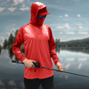 Microfiber Performance Polyester Quick-dry Facemask Protection Long Sleeve Fishing Hoodie