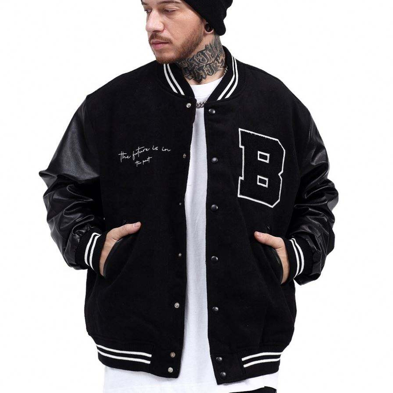 OEM Manufacturer Custom Men's Coats American Retro Vintage Baseball Uniform Trend Embroidery Winter Leather Men Clothing Jacket