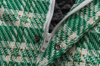 Oem Manufacturer Custom Men's Cotton-Padded Contrast Color Stitching Sleeve Small Plaid Cotton Jacket