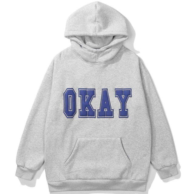 OEM Manufacturer Latest Design Men's Cotton Polyester Blend Foam Letter Print Hoodie