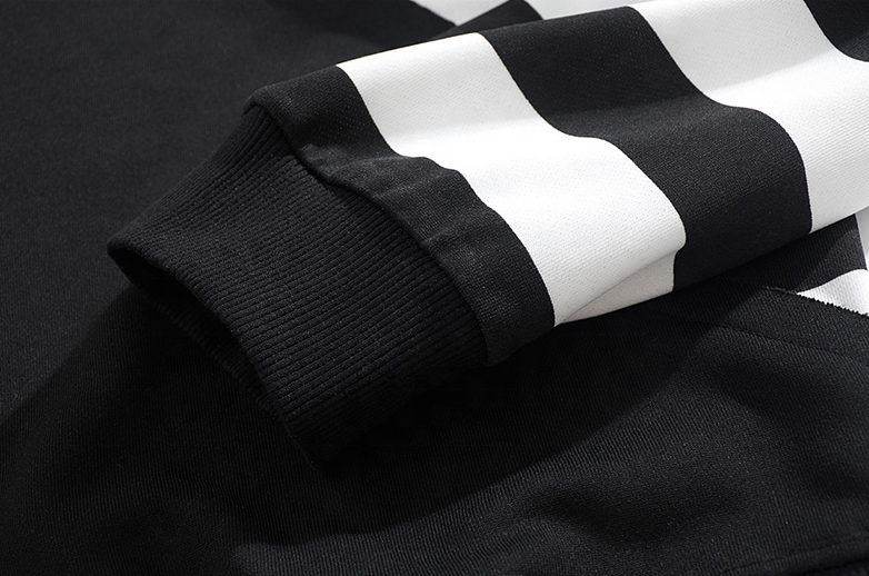 OEM Manufacturer Customized Stripe Casual Custom Sweatshirt Plus Size Hoodies Men Hoodies