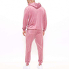 Matching Tracksuits Plain Velour Jogging Sweatsuit Men Two Piece Sweatpants And Hoodie Set