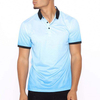 Custom Logo Polo Shirt Short Sleeve Slim Fit Ombre Design Men Polo Shirt
