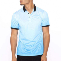 Рубашка поло с индивидуальным логотипом и коротким рукавом Slim Fit Ombre Design Мужская рубашка поло