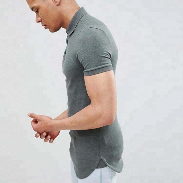 ໂຮງງານຜະລິດໂດຍກົງ Custom Polos Shirt Muscle Fit Short Sleeve Plain Mens Polo Shirt