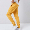Manufacturer Custom Pants Men Drawstring Waist Solid Color Fleece Men Jogger Sweatpants