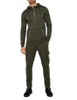 Men Custom Tracksuit Zipper Kangaroo Pocket Cargo Hoodie