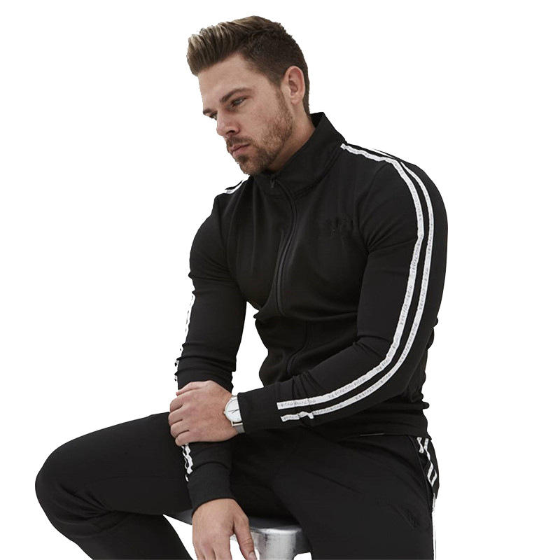 Nhà sản xuất thiết kế Slim Fit Polyester Boys Gym Sport 2 miếng Nhãn tùy chỉnh Bộ đồ thể thao nam