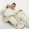 Custom Mens Tracksuit Solid Color Heavyweight Unisex Tracksuit Set