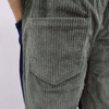 Mens Trouser Color Block Streetwera Pants Men Straight Leg Corduroy Pants