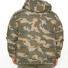 Heavyweight Thick Men Winter Jackets Camo Printed Utility Pockets Mens Satin Lined Hooded Plus Size Jackets