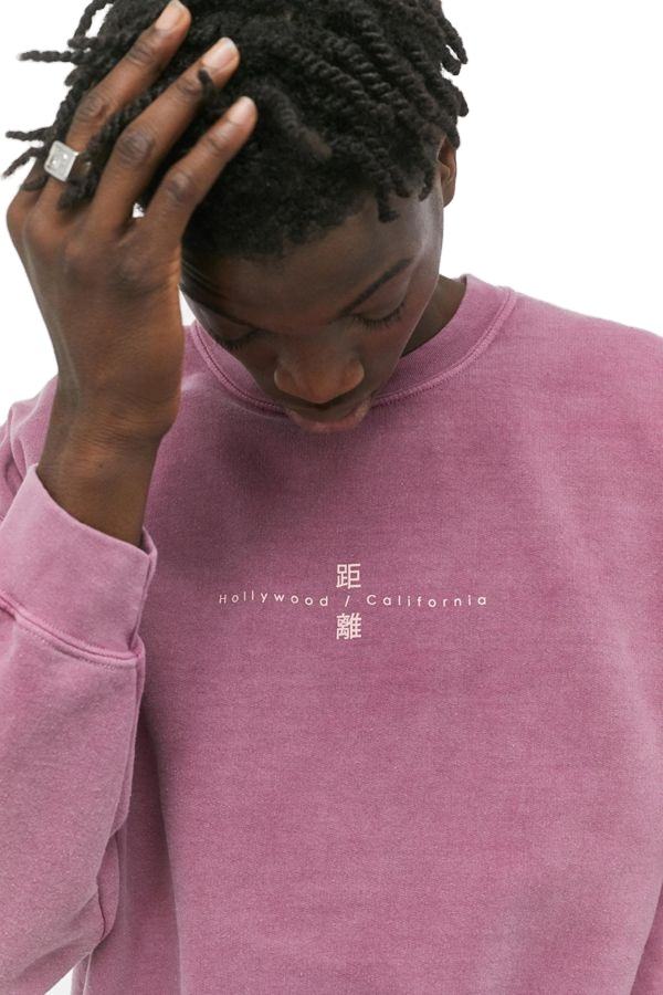 အရည်အသွေးမြင့် Acid Washed Clothing Mens Pullover Custom Printed Sweatshirt