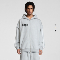 90988+90989 China Custom 450 Gsm Zip Up Hoodie Manufacturers