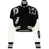 OEM -fabrikant Hoogwaardige Chenille Borduurwerkpatches Baseball Custom Logo vrouwen bijgesneden varsity jas