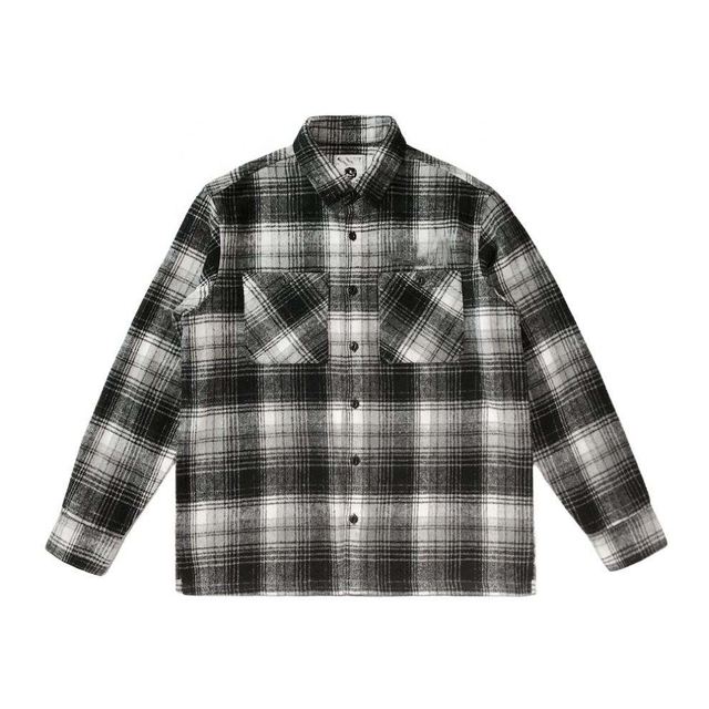 OEM Manufacturer Custom Market High-Quality Autumn And Winter Shirt Plaid Warm Flannel Men Clothing