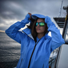 OEM Manufacturer Custom Logo 2.5 Layer 100% Nylon Ripstop Adjustable Cuff Women Fishing Jacket