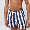 Your Owm Brand Shorts Drawstring Stripe Swim Shorts In Navy