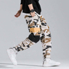 OEM Manufacturer Custom Mens Color Block Big Pockets Pants Multicolor Hip Hop Cargo Jogger Pants