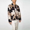 Oem Manufacturer Custom Men Fashion Outdoor High Quality Long Sleeve Single-Breasted Patchwork Fringed Jacket