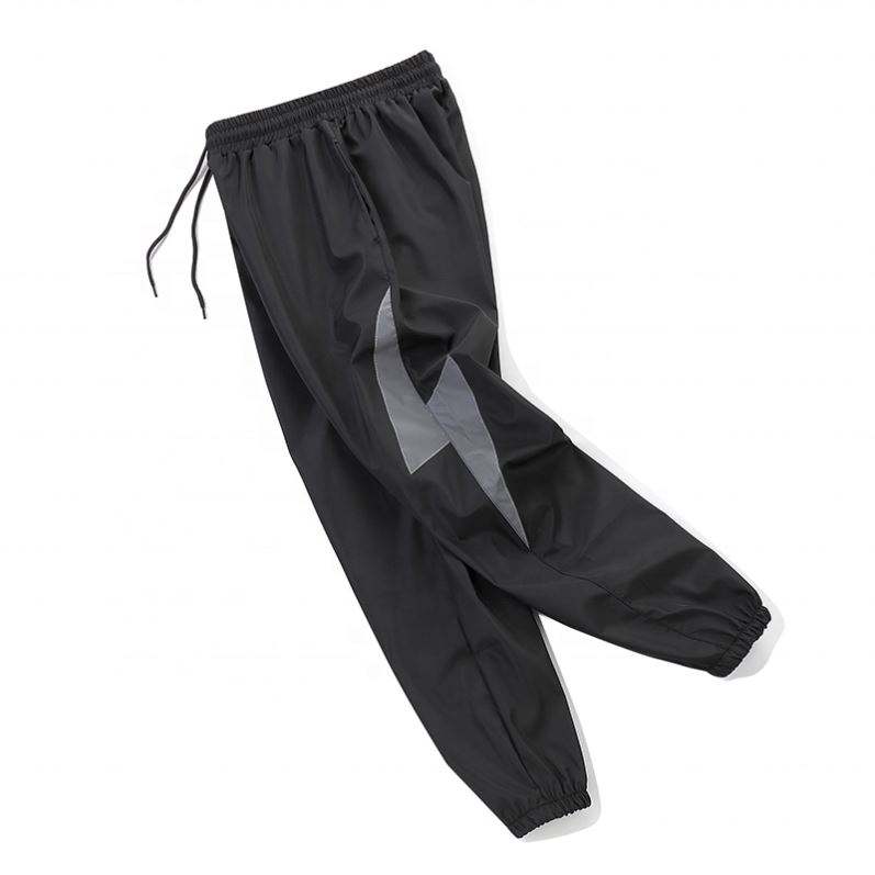 OEM Manufacturer Wholesale Men Loose Casual Pants Custom Logo Windbreaker Reflective Nylon Custom Pants