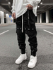 OEM Manufacturer 2022 Products Loose Fit Windbreaker Jogging Pants Nylon Multi-Zip Pocket Sports Pants Cargo Pants