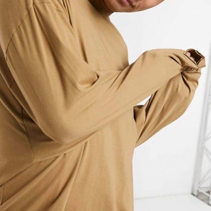 T Shirts Fashion Designer Casual Plain Tee Oversize Fit Drop Shoulder Long Sleeve Men Blank T Shirts