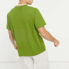Oem Wholesale Cotton Tshirt Contrast Taping Crwe Neck Men Short Sleeve Plain Tshirt