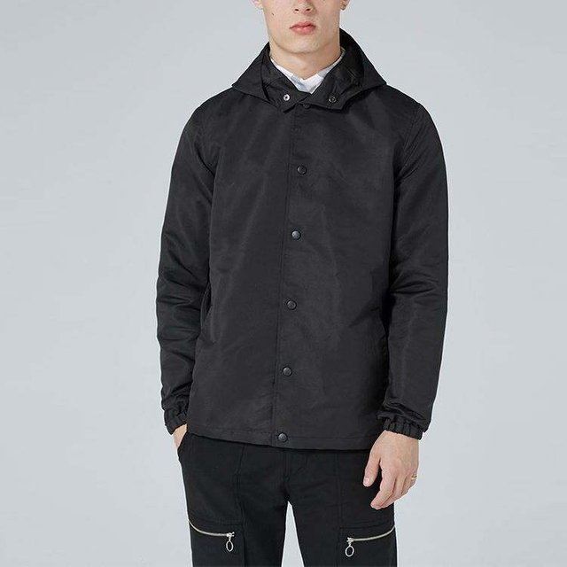 Custom Design Your Brand Long Sleeves Hood Plain Windbreaker Coaches Jacket