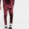 Manufacturers Custom Slim Fit Tracksuit Plain Velour Two Piece Jogger Suit Men