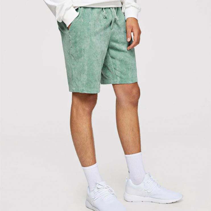 Design Your Own Board Shorts Men Slant Pocket Corduroy Shorts