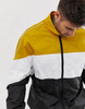Oem Manufacturer High Quality 100% Polyester Yellow/Black/Black Zipper Custom Cheap Splice Summer Mens Jacket