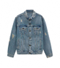 OEM Manufacturer Custom Mens Cotton Streetwear Button Up Vintage Distressed Jean Denim Jacket