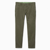 OEM Service Men's Cotton Comfortable Slim Fit Chinos Army Green Trousers With Belt Loops