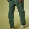 OEM Manufacturer Custom Men Corduroy Work Cargo Pants With Double Knee Patchwork Pants