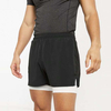 Hot Selling Activewear Color Block Athletic Cycling Shorts Elastic Waist Men 2-In-1 Running Shorts