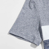 Custom Sublimation Premium Tshirt Round Neck Color Block Men Short Sleeve Knit Tshirts