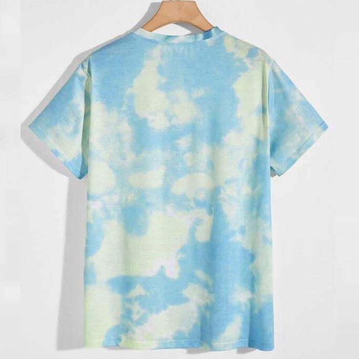 Oem Custom High Quality Sublimation T Shirts Men New Designer Short Sleeve Summer Tie Dye Cotton T-Shirts