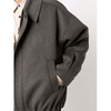 OEM Manufacturer Custom Men High Quality Long Sleeve Turn-Down Collar Drawstring Hem Design Zipper Bomber Jacket