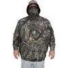OEM Manufacturer Custom Logo 100% Poly Bonded Microfleece Mossy Camo Face Cover Men Fishing Hoodie
