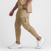 OEM Manufacturer Custom Men's Slim Fitness Cargo Joggers Trousers Gym Sport Workout Pants With Big Cargo Pockets