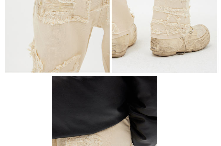OEM Manufacturer Customize Your LOGO Men's Hip Hop Loose Fit Raw Edge Destruction Style Casual Pants Men's Cargo Pants