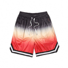 Custom Mens Gym Shorts Drawstring Waist Relaxed Fit Men Ombre Printed Sports Basketball Shorts