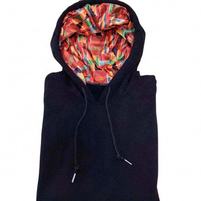 OEM ražotāja pielāgota logotipa pamata kapuces Kokvilnas poliestera unisex pulovers zīda satīna odere