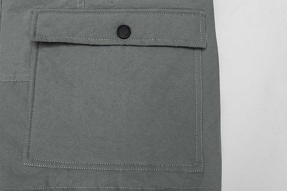 OEM Manufacturer Winter Men's Retro Color Splicing False Two Cotton Clothing Overalls Loose Coat Jacket