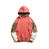 OEM Manufacturer Custom Unisex Cotton Color Block Pullover Tech Fleece Men's Hip Hop Oversized Hoodies