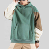 OEM Manufacturer Custom Unisex Cotton Color Block Pullover Tech Fleece Men's Hip Hop Oversized Hoodies